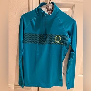 Small Blue Nike Pro livestrong compression long sleeve shirt